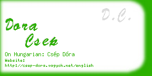 dora csep business card